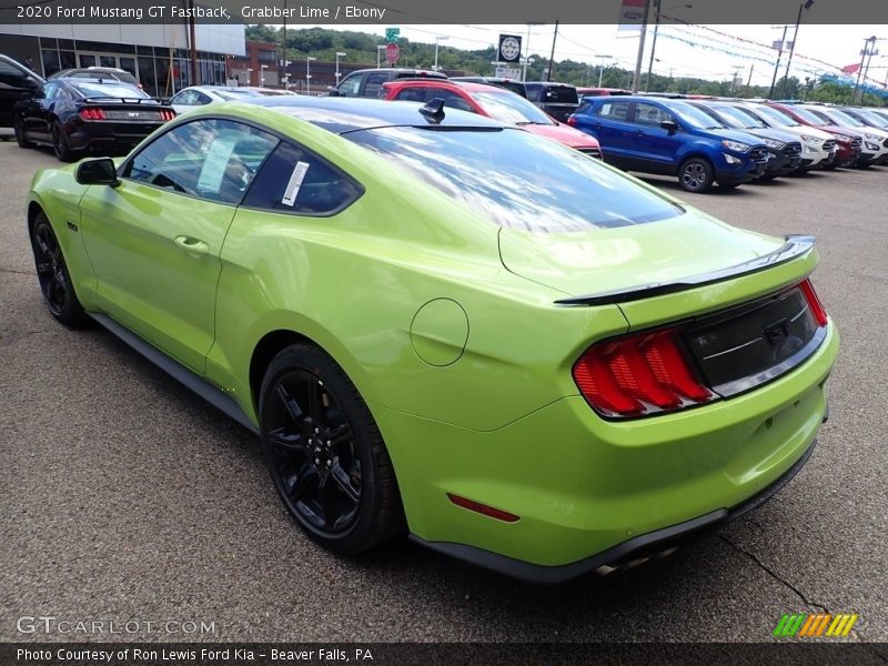 Grabber Lime / Ebony 2020 Ford Mustang GT Fastback