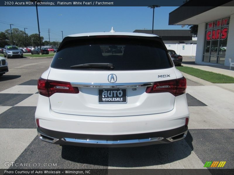 Platinum White Pearl / Parchment 2020 Acura MDX Technology