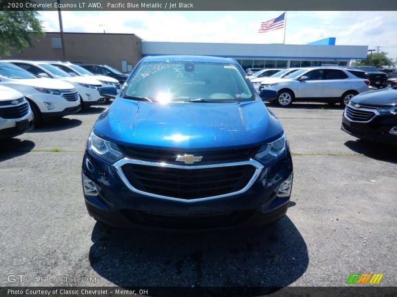 Pacific Blue Metallic / Jet Black 2020 Chevrolet Equinox LT AWD