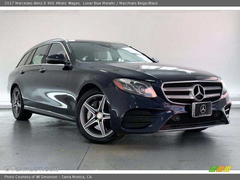 Lunar Blue Metallic / Macchiato Beige/Black 2017 Mercedes-Benz E 400 4Matic Wagon