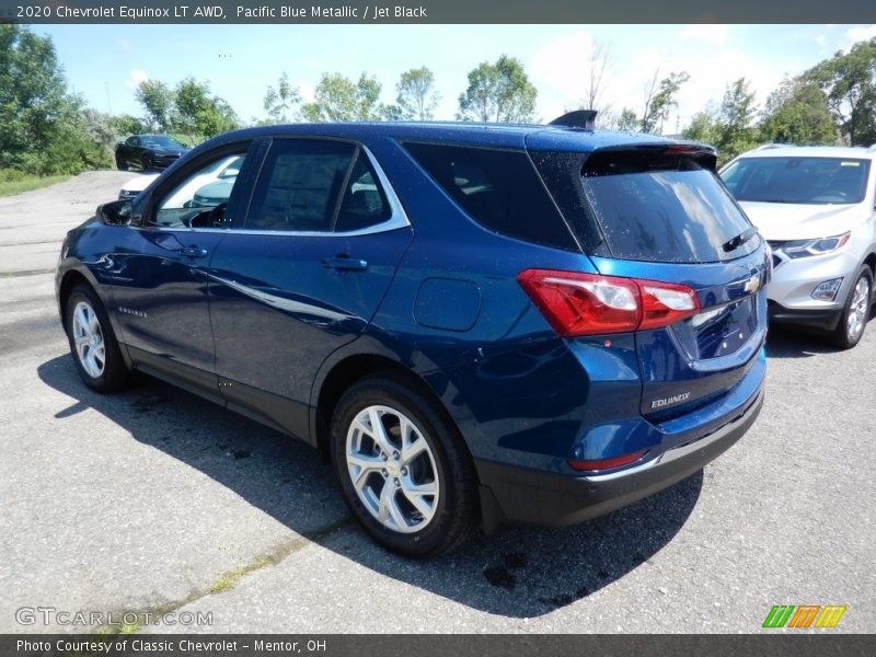 Pacific Blue Metallic / Jet Black 2020 Chevrolet Equinox LT AWD
