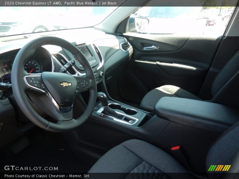 Pacific Blue Metallic / Jet Black 2020 Chevrolet Equinox LT AWD