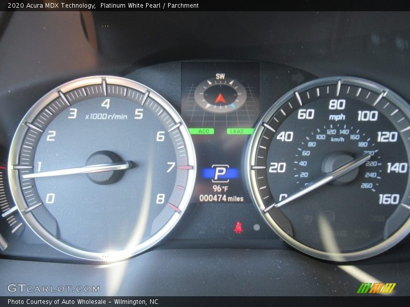 Platinum White Pearl / Parchment 2020 Acura MDX Technology