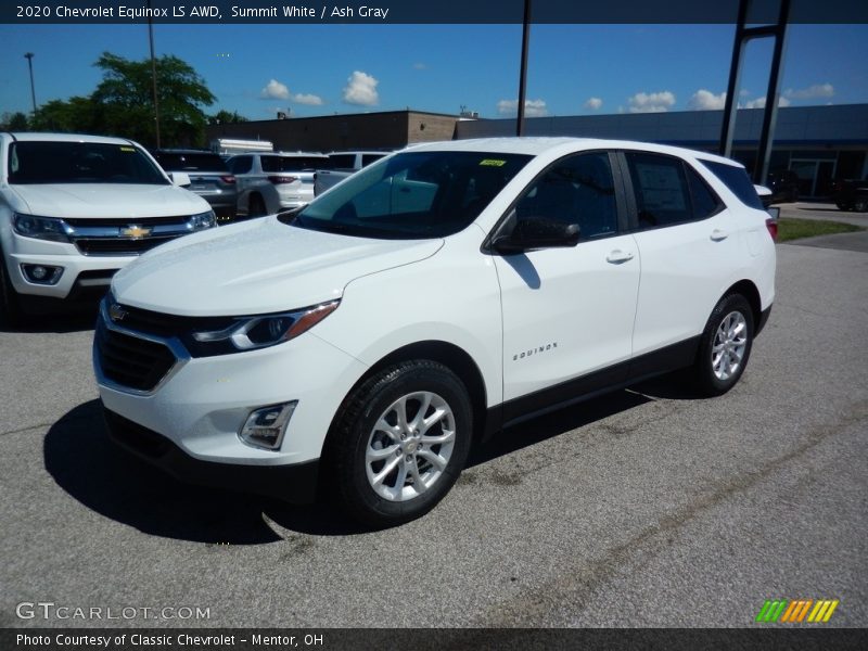 Summit White / Ash Gray 2020 Chevrolet Equinox LS AWD