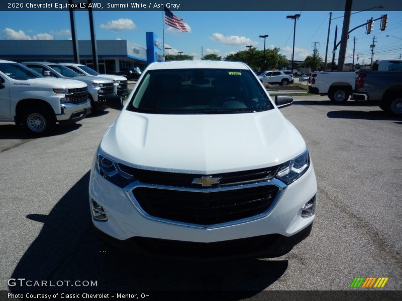 Summit White / Ash Gray 2020 Chevrolet Equinox LS AWD