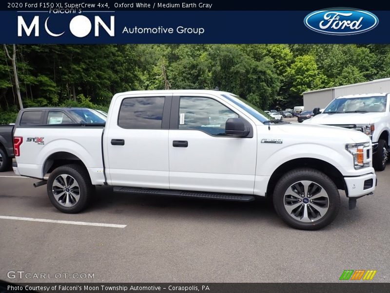 Oxford White / Medium Earth Gray 2020 Ford F150 XL SuperCrew 4x4