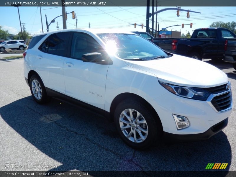 Summit White / Ash Gray 2020 Chevrolet Equinox LS AWD