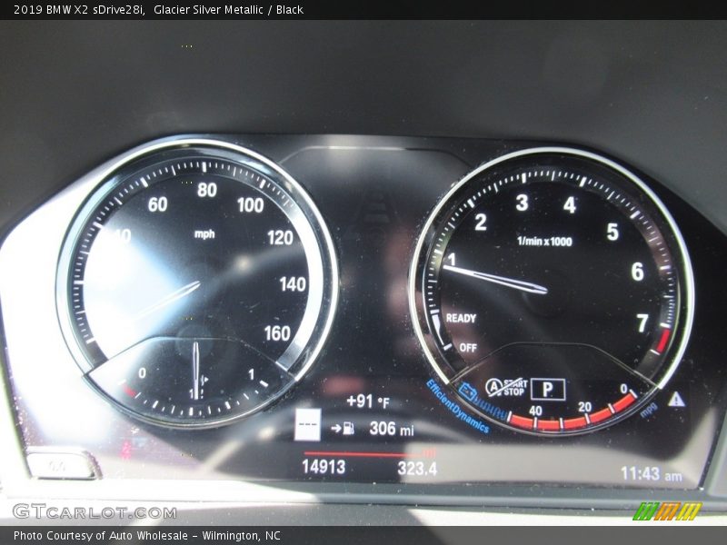 Glacier Silver Metallic / Black 2019 BMW X2 sDrive28i