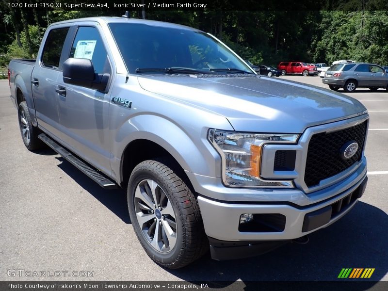 Iconic Silver / Medium Earth Gray 2020 Ford F150 XL SuperCrew 4x4