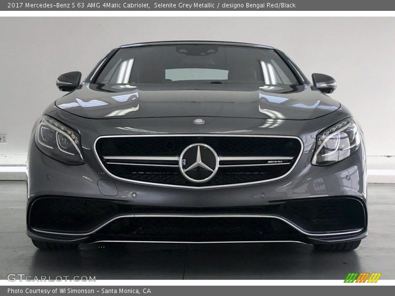 Selenite Grey Metallic / designo Bengal Red/Black 2017 Mercedes-Benz S 63 AMG 4Matic Cabriolet