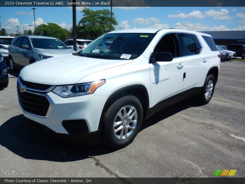 Summit White / Jet Black 2020 Chevrolet Traverse LS AWD