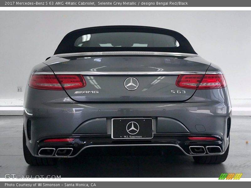 Selenite Grey Metallic / designo Bengal Red/Black 2017 Mercedes-Benz S 63 AMG 4Matic Cabriolet