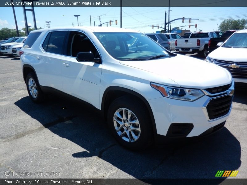 Summit White / Jet Black 2020 Chevrolet Traverse LS AWD