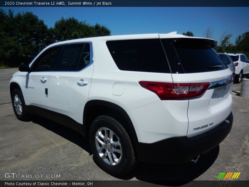 Summit White / Jet Black 2020 Chevrolet Traverse LS AWD