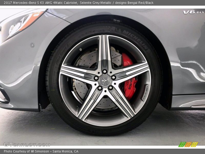 Selenite Grey Metallic / designo Bengal Red/Black 2017 Mercedes-Benz S 63 AMG 4Matic Cabriolet