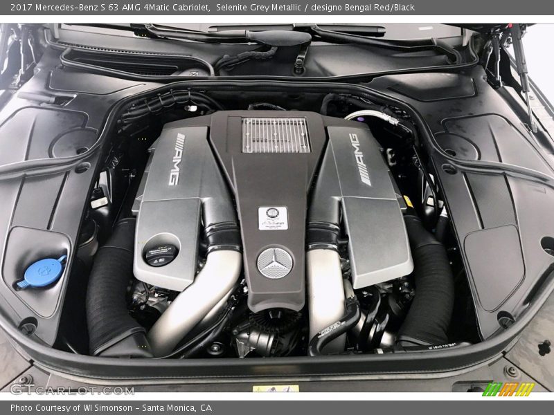 Selenite Grey Metallic / designo Bengal Red/Black 2017 Mercedes-Benz S 63 AMG 4Matic Cabriolet