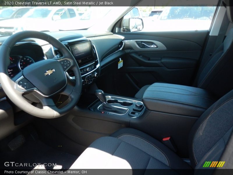 Satin Steel Metallic / Jet Black 2020 Chevrolet Traverse LT AWD