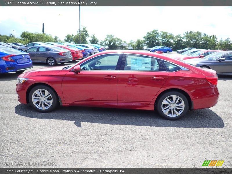 San Marino Red / Ivory 2020 Honda Accord LX Sedan