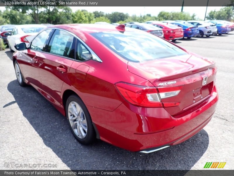 San Marino Red / Ivory 2020 Honda Accord LX Sedan