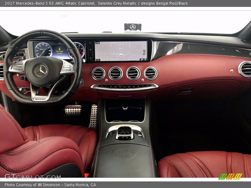 Selenite Grey Metallic / designo Bengal Red/Black 2017 Mercedes-Benz S 63 AMG 4Matic Cabriolet