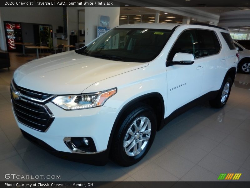 Summit White / Jet Black 2020 Chevrolet Traverse LT AWD