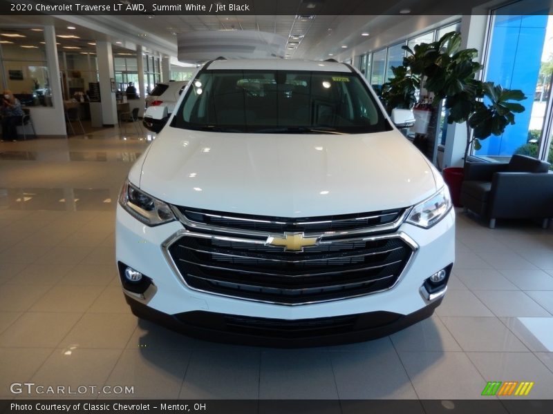 Summit White / Jet Black 2020 Chevrolet Traverse LT AWD