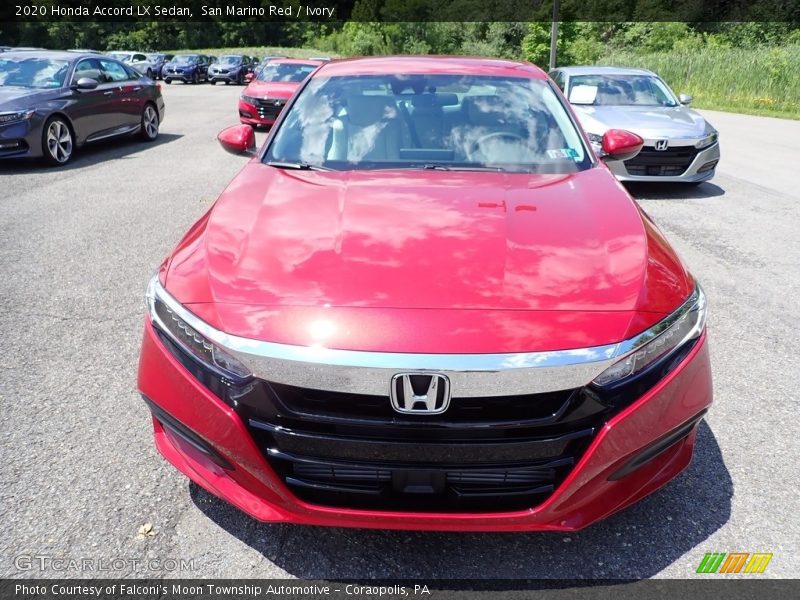 San Marino Red / Ivory 2020 Honda Accord LX Sedan