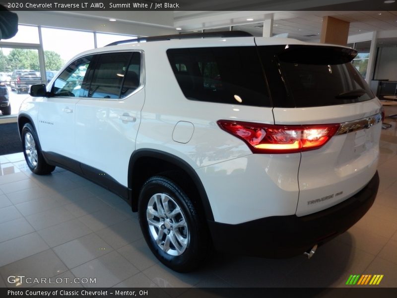 Summit White / Jet Black 2020 Chevrolet Traverse LT AWD