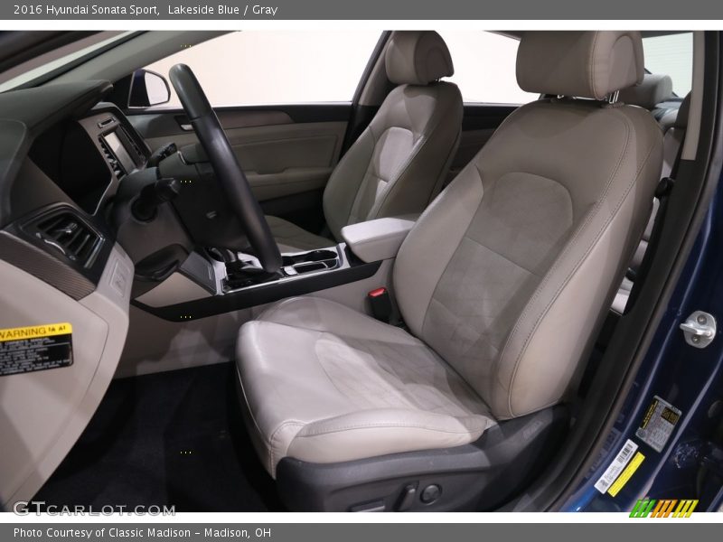Lakeside Blue / Gray 2016 Hyundai Sonata Sport