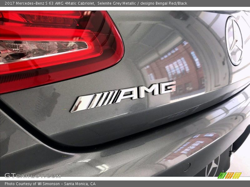 Selenite Grey Metallic / designo Bengal Red/Black 2017 Mercedes-Benz S 63 AMG 4Matic Cabriolet