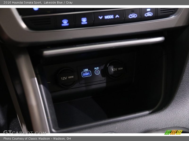 Lakeside Blue / Gray 2016 Hyundai Sonata Sport