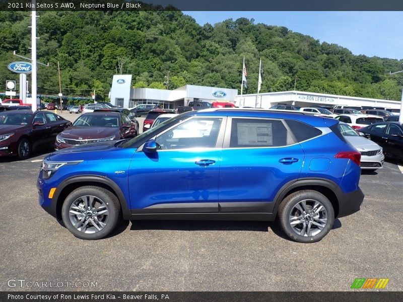 Neptune Blue / Black 2021 Kia Seltos S AWD