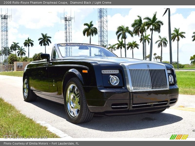 Diamond Black / Light Creme 2008 Rolls-Royce Phantom Drophead Coupe