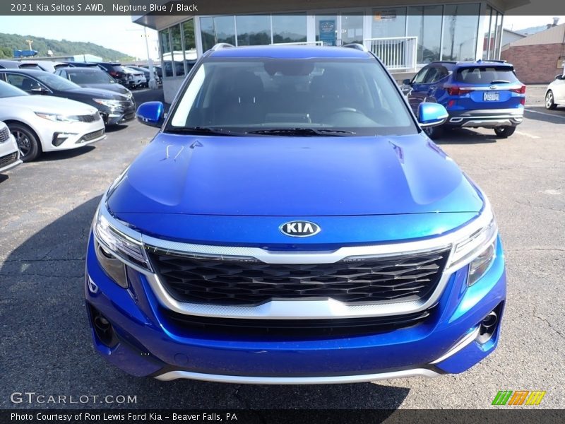 Neptune Blue / Black 2021 Kia Seltos S AWD