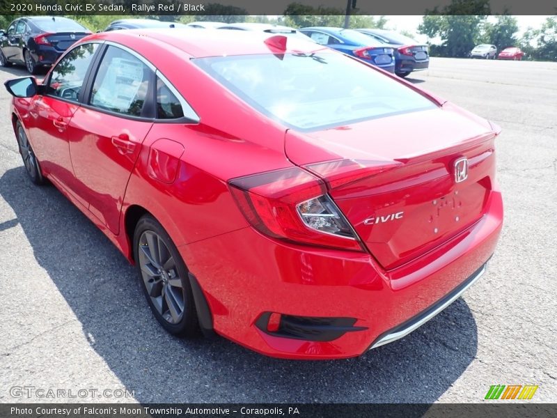 Rallye Red / Black 2020 Honda Civic EX Sedan