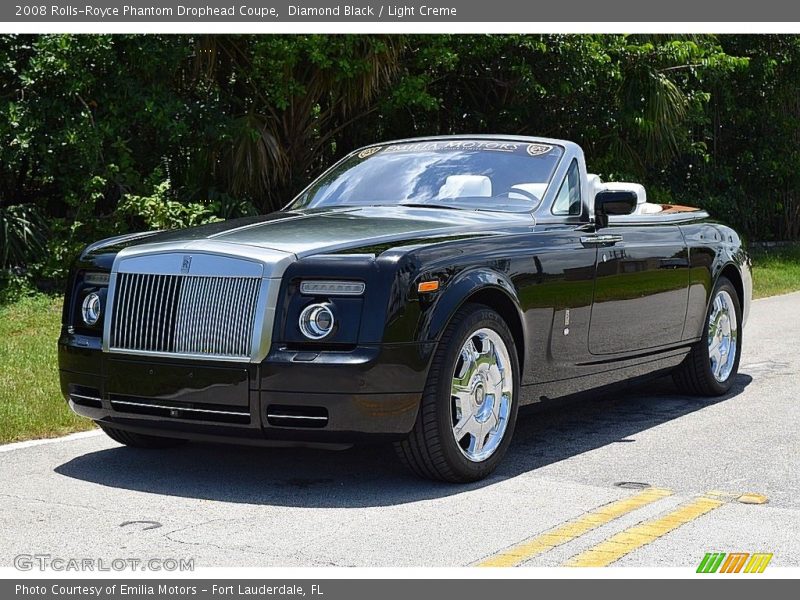 Diamond Black / Light Creme 2008 Rolls-Royce Phantom Drophead Coupe