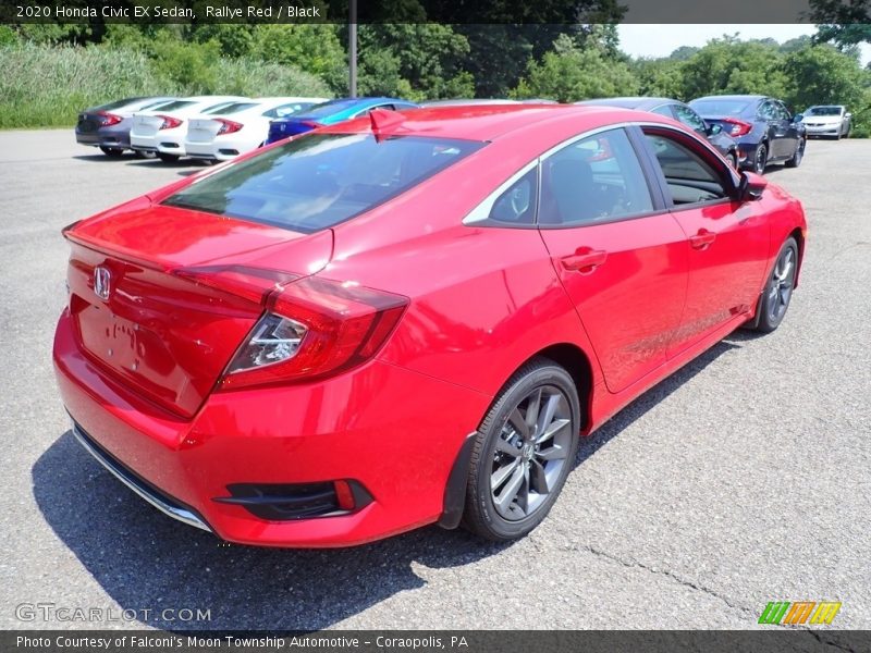 Rallye Red / Black 2020 Honda Civic EX Sedan