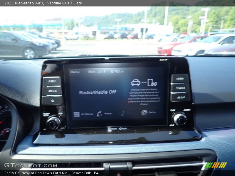 Neptune Blue / Black 2021 Kia Seltos S AWD
