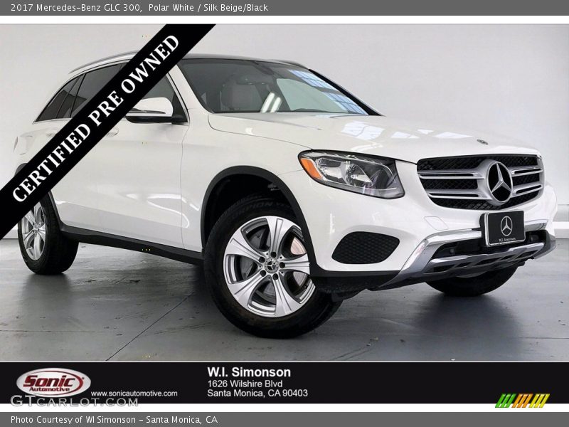 Polar White / Silk Beige/Black 2017 Mercedes-Benz GLC 300