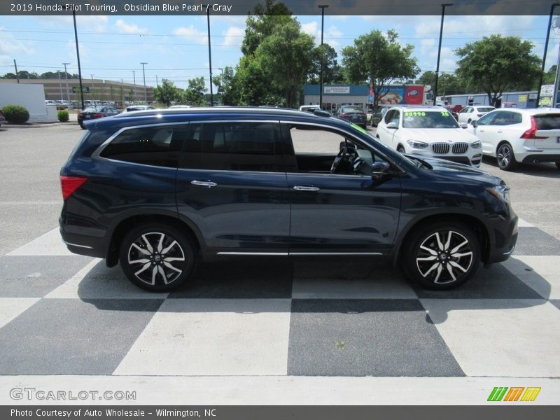 Obsidian Blue Pearl / Gray 2019 Honda Pilot Touring
