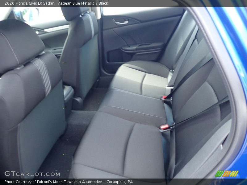 Aegean Blue Metallic / Black 2020 Honda Civic LX Sedan