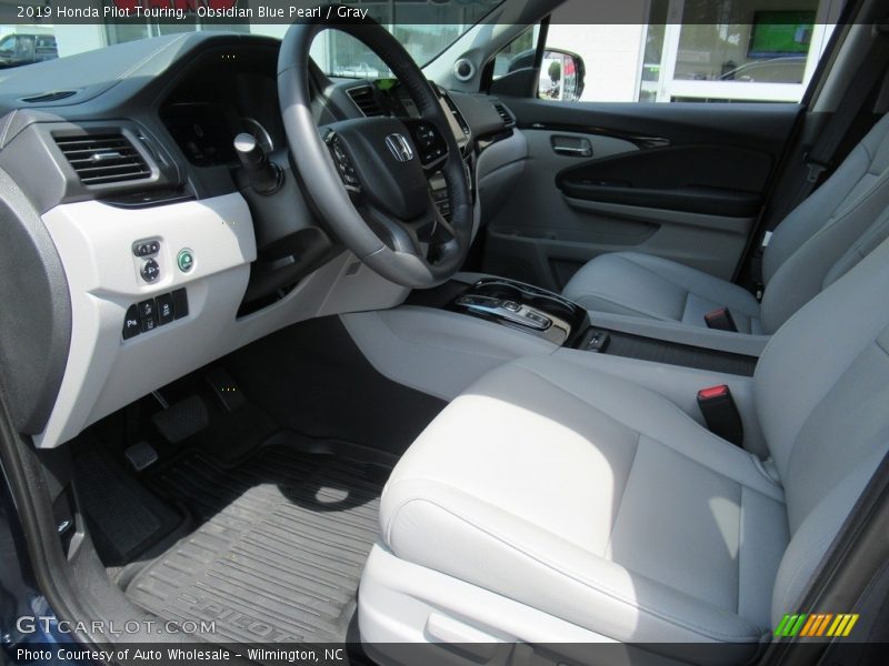 Obsidian Blue Pearl / Gray 2019 Honda Pilot Touring