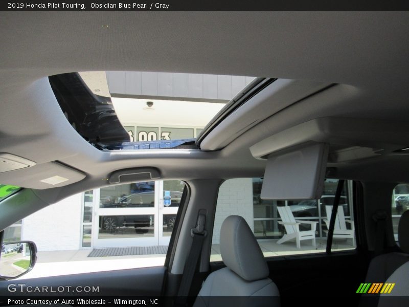 Obsidian Blue Pearl / Gray 2019 Honda Pilot Touring