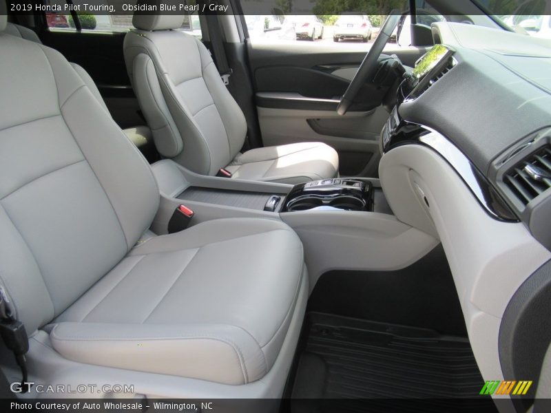 Obsidian Blue Pearl / Gray 2019 Honda Pilot Touring