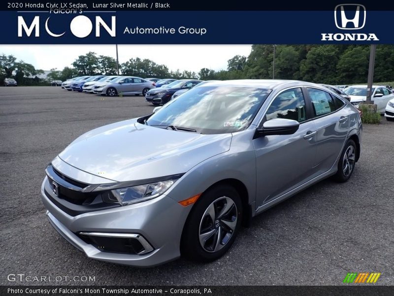 Lunar Silver Metallic / Black 2020 Honda Civic LX Sedan