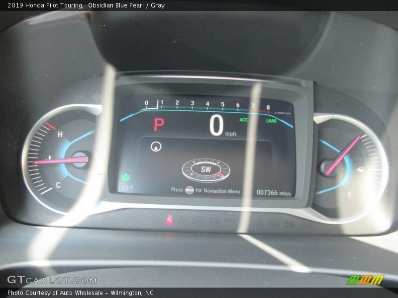Obsidian Blue Pearl / Gray 2019 Honda Pilot Touring