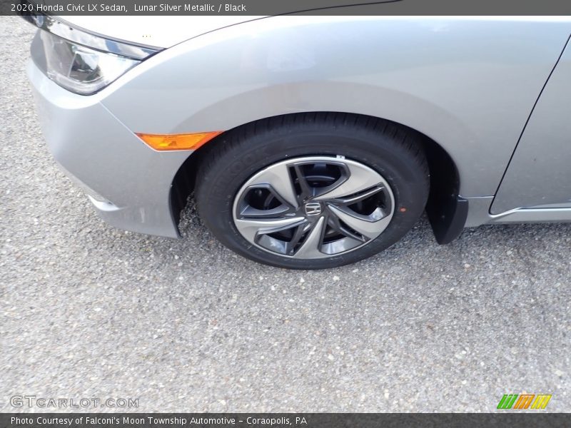Lunar Silver Metallic / Black 2020 Honda Civic LX Sedan