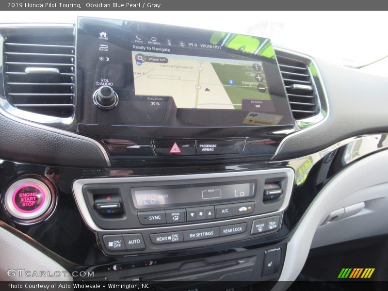 Obsidian Blue Pearl / Gray 2019 Honda Pilot Touring