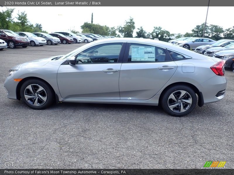 Lunar Silver Metallic / Black 2020 Honda Civic LX Sedan