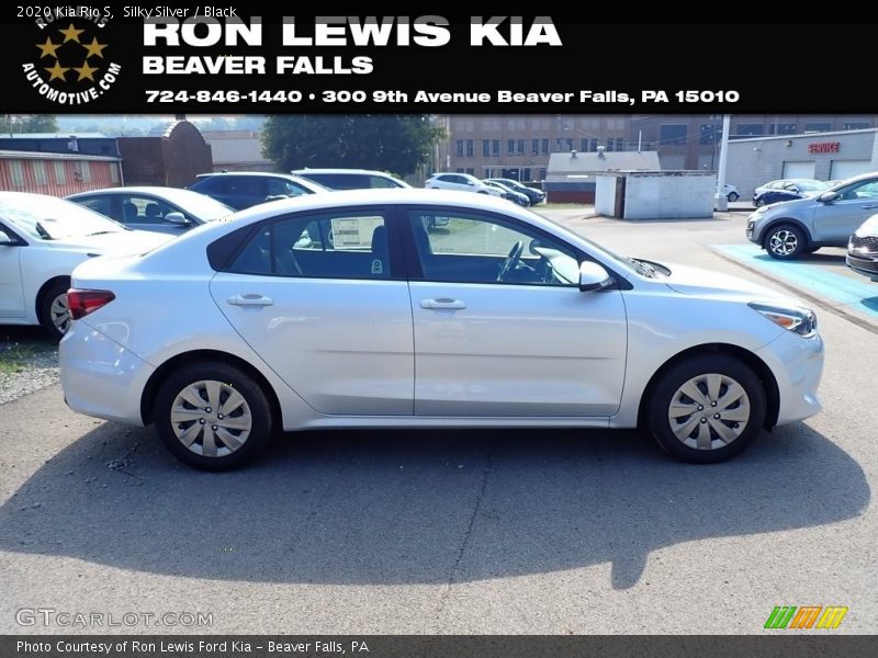 Silky Silver / Black 2020 Kia Rio S